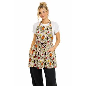 Eataly Apron Pumpkin Fall Chef Kitchen Cooking Restaurant White